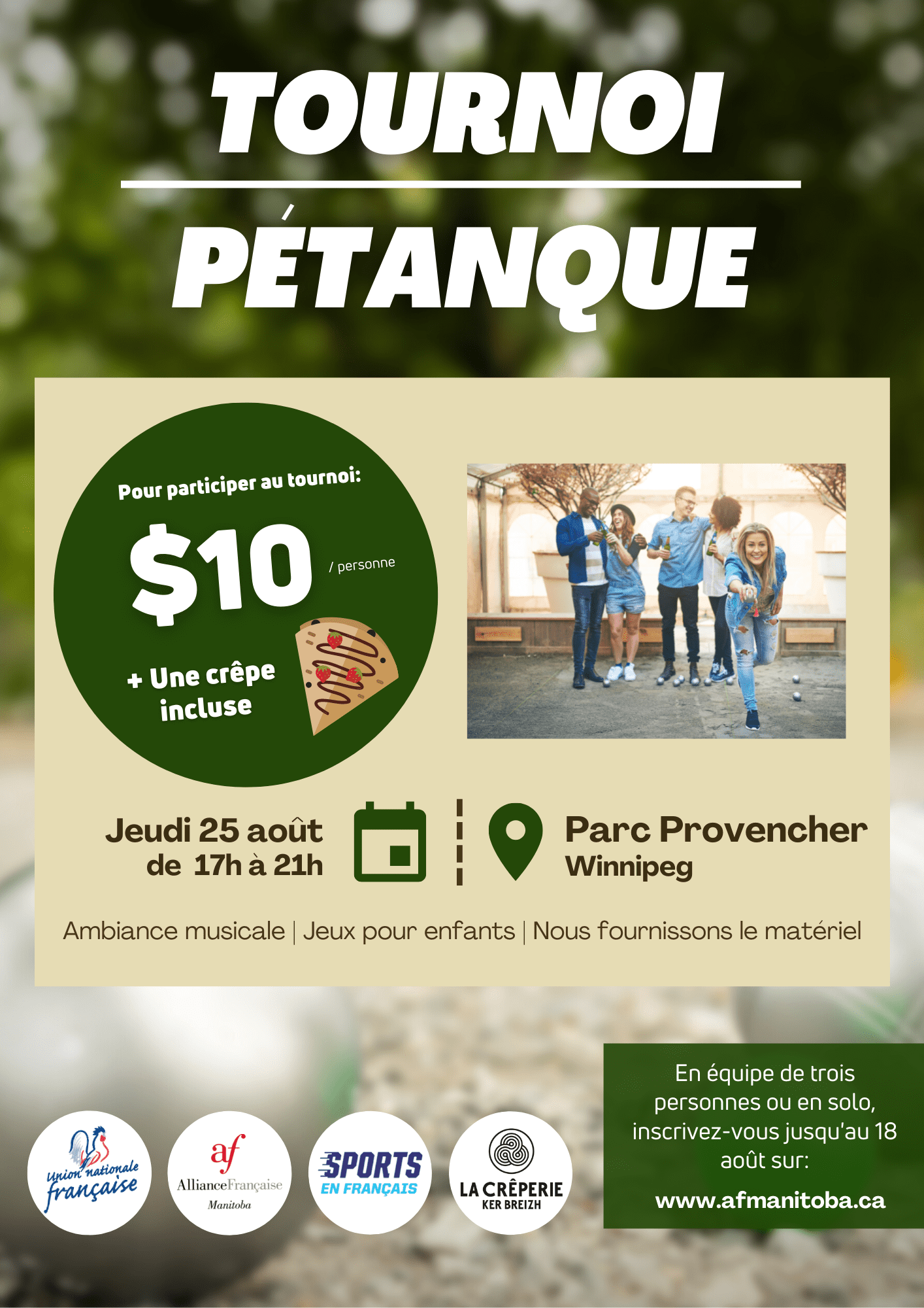 Tournoi de Pétanque / Petanque Tournament